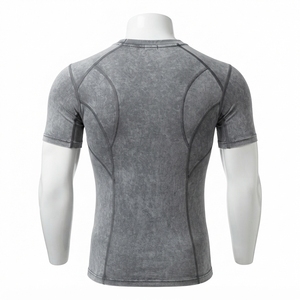 <b>Men</b> <b>Compression</b> Long Sleeve <b>Shirt</b> for Style Solid Pattern Spandex/Polyester Breathable Quick Dry Eco-Friendly Customizable - Product Image 4