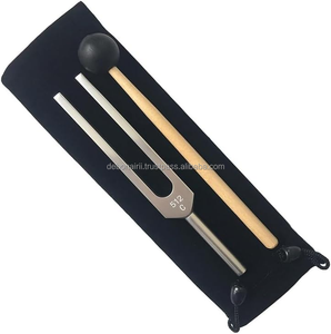 Juego de diapasones de 512Hz con martillo de silicona y bolsa de almacenamiento Herramienta de curación de sonido de aleación de aluminio para yoga, meditación y relajación - Product Image 3