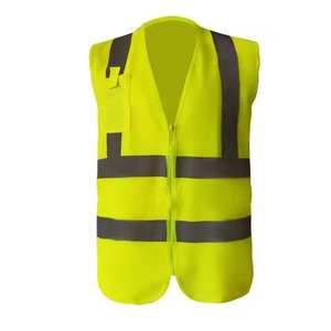 Chaleco de Seguridad de Alta Visibilidad en Poliéster para Ingenieros, con 2 Tiras Reflectantes y Logotipo Personalizable - Product Image 4