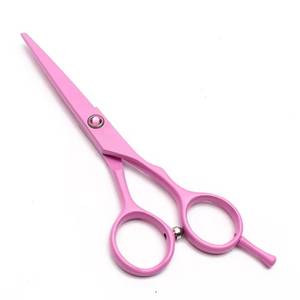 Ciseaux à effiler les cheveux roses, lame en acier inoxydable, pointe acérée, manche en acier inoxydable, pour droitiers, usage professionnel en salon, 28 dents, réutilisables - Product Image 2