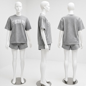 <b>Women's</b> Activewear Oversized Crew Neck Tee Running Shorts Two <b>Piece</b> Set Lightweight Summer <b>Outfit</b> - Product Image 6