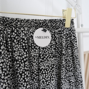 Women's Floral Motif A-Line <b>Chiffon</b> Skirt in Viscose/Polyester - Product Image 2