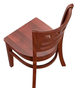 Dianesa Traditional Adjustable Height <b>Dining</b> <b>Chair</b> Made of Mahogany Wood with <b>Natural</b> Wood Finish - Product Image 4