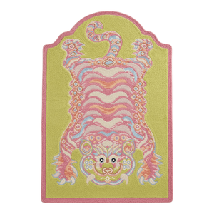 Tapis esthétiques de haute qualité en laine douce et moelleuse, à motif animalier en forme de tigre tibétain, tuftés à la main, en fibres fines, par le fabricant - Product Image 1