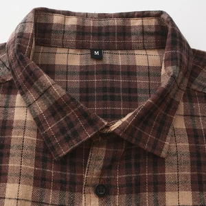 Camisa Casual de Manga Larga para Hombre 2026, Camisa Clásica de Franela, Algodón Suave, Diseño a Cuadros con Logotipo Personalizado, Camisa de Franela - Product Image 6