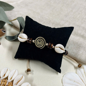Natural Seashell Bracelet Handmade Bohemian Jewelry Beach Fashion Made in Viet Nam - Product Image 1