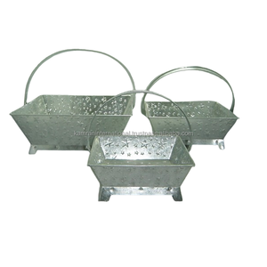 Juego de diseño de macetas de flores de Metal de tres piezas para restaurante, jardín y hogar, jardín, accesorios decorativos para macetas florales - Product Image 4