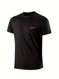 Mens <b>Polyester</b> <b>T</b> <b>Shirt</b> Everyday Essential Short Sleeve Crew Neck Breathable Lightweight Comfortable Regular Fit Casual Fashion - Product Image 1