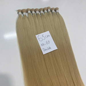 Precio al por mayor 100% Extensiones de cabello humano virgen vietnamita crudo Estilos ondulados naturales Color Rubio Cabello de moda - Product Image 3