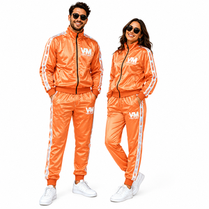 Survêtement de sport pour homme, coupe ajustée, en polyester tissé respirant, pour la course à pied, la salle de sport, service OEM personnalisé - Product Image 5