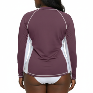 Women Long Sleeve Rash Guard Swimwear Set UV Protection Quick Dry <b>Surfing</b> Swimsuit 2 Piece Beach Wear Athletic Swim Shirt - Product Image 2