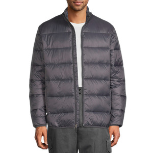 Veste d'hiver matelassée en coton à capuche, style décontracté et sportif, imperméable et coupe-vent pour homme, personnalisable sur le devant, sans manches, en stock usine - Product Image 1