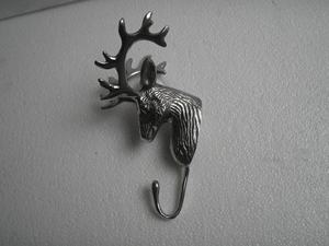 Crochet mural tête de cerf en aluminium crochet de manteau de cerf Figurine cadeau - Product Image 3