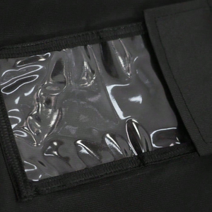 Gilet de sécurité haute visibilité réfléchissant noir en polyester respirant avec plusieurs poches, uniforme de garde de sécurité unisexe, résistant aux aiguilles - Product Image 6