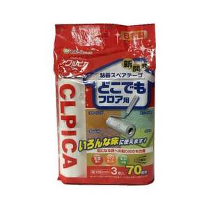 Creepicca rotolo pulitore ricarica 70 fogli Per confezione 2 + 1 fogli Bonus Per la pulizia del pavimento - Product Image 1