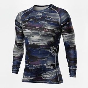 Customize Your Own Logo Sublimated Full Sleeve Rash Guard MMA Rash Guard BJJ Rash Guard Compression Shirt MMA <b>Rashguard</b> for Men - Product Image 5