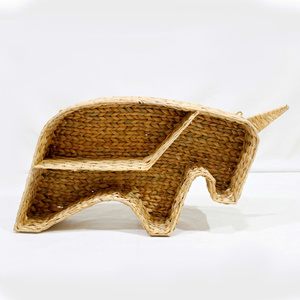 Estante de Exhibición de Jacinto de Agua Natural Duradero con Forma de Rinoceronte, Decoración Ecológica con Forma de Animal para Habitación Infantil, Nhat Minh Vietnam - Product Image 2