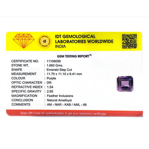 Piedra Preciosa Suelta de Amatista de Corte Ovalado de 8.3 Quilates de Primera Calidad para Joyería Fina - Product Image 4
