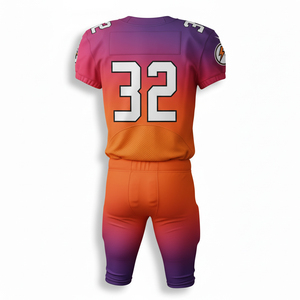 Uniforme de Fútbol Americano de Grado Profesional, Jersey Sublimado Personalizado con Paneles Laterales de Spandex para Máxima Movilidad en el Campo - Product Image 3