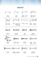 Supports de fixation réglables pour tringle à rideau, fixation murale ou plafond, accessoires pour rideaux métalliques