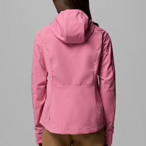 Veste softshell 3 couches pour femme, design personnalisé, imperméable, coupe-vent, col montant, fermeture éclair, capuche, respirante, confortable - Product Image 2