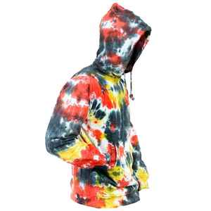 เสื้อฮู้ดแขนยาวผู้ชายแบบ Tie Dye ขายส่ง OEM - พิมพ์ลายตามสั่ง ผ้าฝ้าย 100% กันน้ำ คุณภาพสูง สำหรับฤดูหนาว - Product Image 3