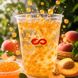KEIFU 500g Mango Popping Boba Listo para Comer Té de Burbujas Ingredientes para Bebidas de Yogur - Product Image 3