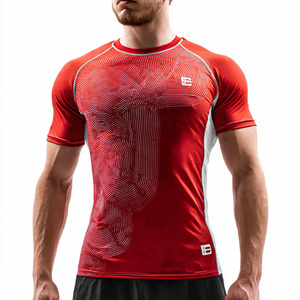 Camiseta Deportiva de Compresión Muscle Fit para Hombre, Manga Larga, 100% Poliéster, Secado Rápido, Camiseta Deportiva Ajustada para Gimnasio - Product Image 5