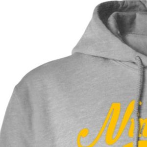 Sweat à capuche gris imprimé sérigraphié Sigma Gamma Rho bleu et or pour femme, pull à capuche de sororité grecque, vêtements grecs personnalisés - Product Image 6