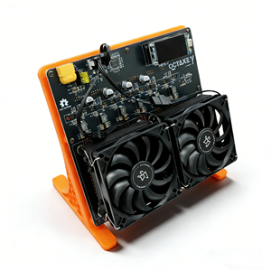 Nouveau mineur Bitcoin à haut taux de hachage Bitaxe NerdOCTaxe Rve3.1 12Th/s 200W avec puce ASIC BM1370, mineur de crypto Bitcoin solo open source - Product Image 1