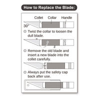 Couteau de précision pour la modélisation, avec lame tranchante pour découpe détaillée, découpe de papier, miniatures et travaux manuels DIY