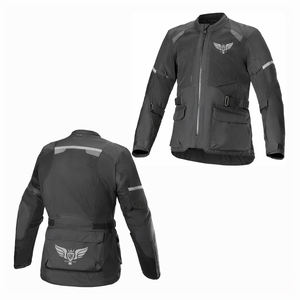 Veste de moto personnalisée, imperméable, textile, pour le tourisme, réfléchissante, multi-poches, veste de protection pour motards - Product Image 1