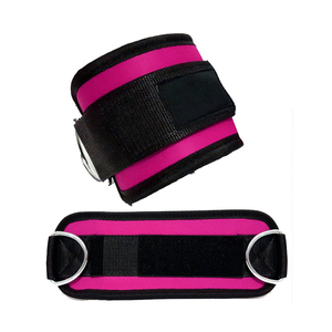 Sangles de cheville WEBSON Sports en nylon rembourrées avec anneau en D, antidérapantes, respirantes, à boucle réglable, unisexe, pour entraînement sur machine à câbles - Product Image 5