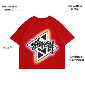 Camiseta Bordada Personalizada de Alta Calidad OEM/ODM, Camiseta Bordada en Chenilla de 300 Gramos con Bordado de Toalla Colorido para Hombre - Product Image 4