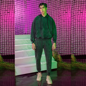 Ensemble de survêtement unisexe vintage streetwear, sweat à capuche et pantalon de survêtement, délavé soleil et à l'acide, couleur unie, personnalisé, haute qualité, hiver, grandes tailles - Product Image 6