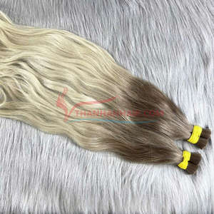 Extensiones de cabello Remy vietnamita virgen a precio de fábrica Ombre Bleach Color Straight HD Raw Hair No Tangles Large Stock - Product Image 2