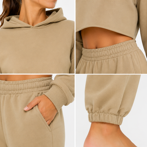 soft <b>woman</b> <b>crop</b> <b>hoodie</b> designed with premium quality fabric comfortable fit perfect <b>for</b> casual streetwear and active lifestyle - Product Image 5