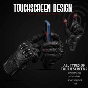 Gants de moto tactiques à doigts entiers avec protections rigides pour les articulations, paume renforcée et protection du poignet pour hommes, pour activités de plein air - Product Image 4