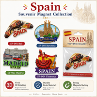 Souvenir personnalisé en résine 3D Espagne : Barcelone, Sagrada Familia, Madrid, Tourneuse de tauromachie – Forme sur mesure, robuste, écologique, vente en gros