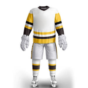 Durable <b>Ice</b> Hockey Uniform Set Lightweight Quick Dry Jersey And Pants Reinforced Stitching For Training Match - Product Image 1