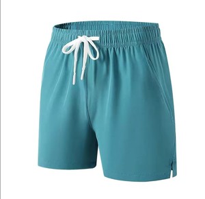 Custom Trending Men's Mid-Rise Quick-Drying Breathable Canvas <b>Smart</b> Casual Shorts Solid Pattern with Drawstring Digital - Product Image 4