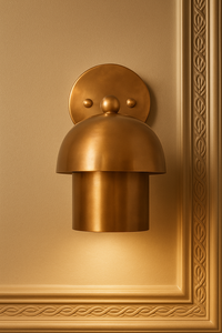 Applique murale artisanale Calvin en laiton brut, style Mid-Century Modern, pour salons, salles à manger, chambres et couloirs - Product Image 4