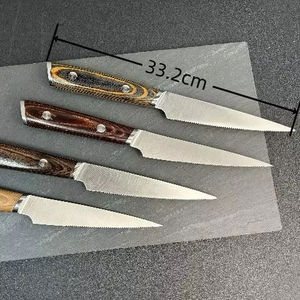 Cuchillo de Cocina Industrial de 5 Pulgadas, Doble Forjado, Acero Inoxidable, Punta Caída, Multifuncional, para Camping, Más Vendido - Product Image 1