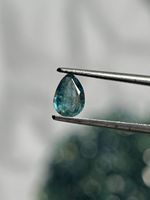 Kyanite de couleur menthe naturelle, pierre précieuse ovale facettée d'Afrique pour la fabrication de bijoux