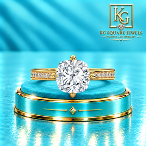 Anillo Solitario con Diamante Radiante de Corte Cojín, Creado en Laboratorio, en Oro Amarillo de 14 Quilates para Mujer, Joyería de Boda y Novia - Product Image 1