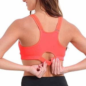 Soutien-gorge de sport en gros pour la gym et le yoga, léger, respirant, avec logo frontal, pour un maintien élevé et un style sexy - Product Image 2