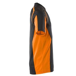 Safety Polo Shirt with Reflective Strips Durable Fabric Ideal for Construction and Outdoor Work - Product Image 3