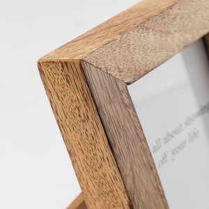 Cadre photo en bois massif en bois de manguier fait à la main rustique moderne décoration de table décoration de la maison cadeau de mariage cadre photo décoration de qualité supérieure cadres d'art - Product Image 5