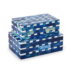 Modern Design Rectangle Natural Bone Inlay Jewelry Box Airtight Feature for Home Office Handmade Elegant Living Room <b>Storage</b> Box - Product Image 5
