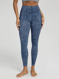 Women's <b>Leopard</b> Sexy High Waisted Yoga <b>Leggings</b> Knitted Stretch Pockets Soft Breathable Tummy Control Non-See-Through Workout - Product Image 3